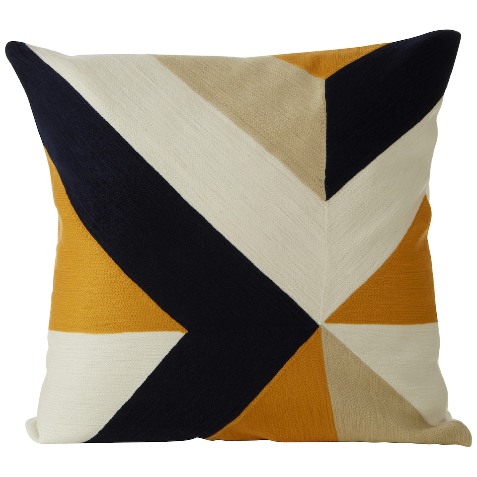 image 1 of Interiors by Premier Geometric Abstract Pattern Cushion Multi