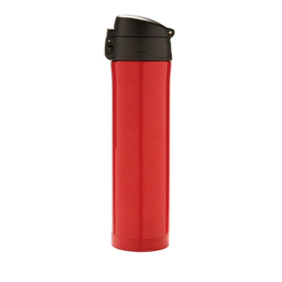 image 1 of XD Collection Lockable Recycled Stainless Steel Vacuum Insulated Flask - Red - One Size