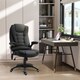image 2 of Vinsetto Office Chair w/ Massage and Heat, Relaxing Reclining Black