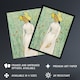 image 2 of Girl in White Floral Portrait Van Gogh Vintage Huge Wall Art Poster Print 24X32"