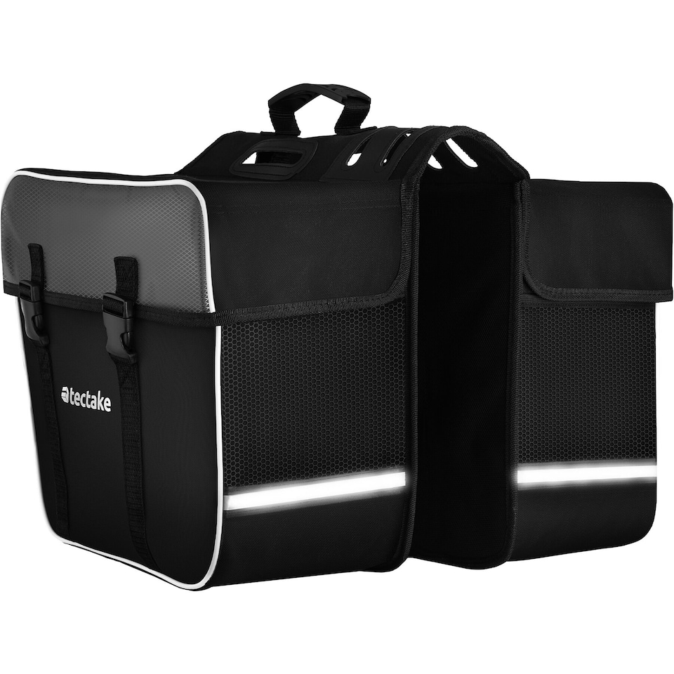 image 1 of Set bicycle bag Georg and frame bag, water-repellent | Black | black/blue | 1.3 L | 1