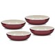 image 1 of Barbary & Oak Foundry Pasta Bowls, Set of 4 Red
