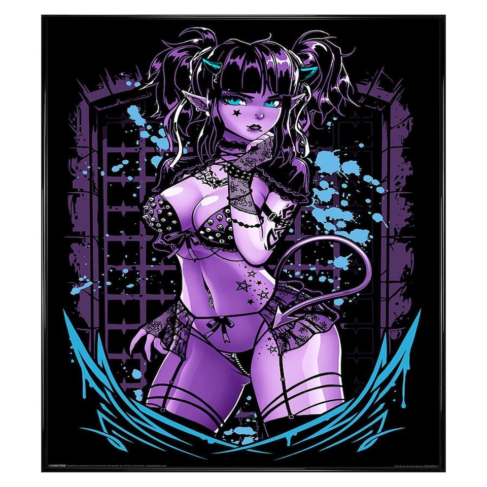 image 1 of Black Gloss Framed Requiem Collective Blair Maxi Poster