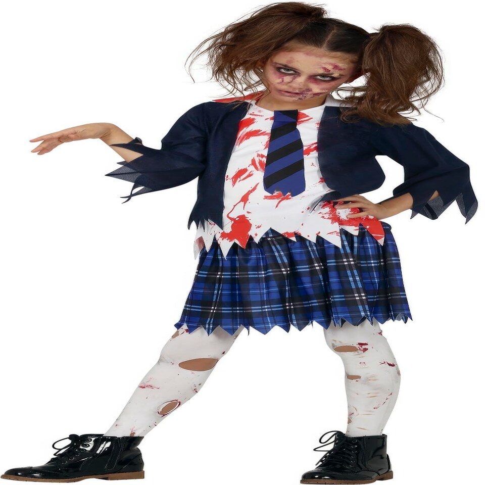 image 1 of Fancy Dress Child Zombie High Schooler Costume - 10-12 Years