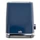 image 3 of Cello Textured Blue 2 slice Toaster Blue | 2 Slice