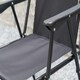 image 5 of Gr8 Garden 2 x Black Folding Chair Garden Deck Patio Camping Beach Fishing Outdoor Seat Set