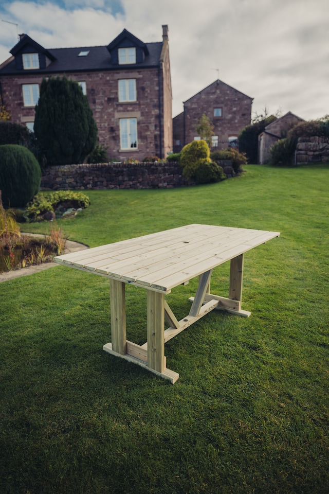image 1 of Churnet Valley Clover Garden Table | Multi