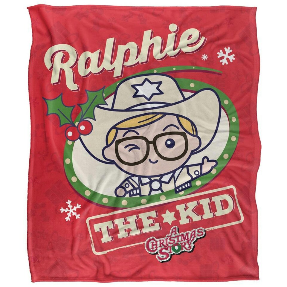 image 1 of A Christmas Story Ralphie The Kid Blanket - Multicoloured - One Size
