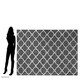 image 3 of Interiors by Premier Brown and Natural Hand Tufted Rug, Durable Cotton Wool Blend Quatrefoil Pattern Rug, Geometric Rug Brown