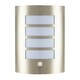 image 2 of Modern Outdoor IP44 Stainless Steel Flush Wall Lamp Fitting with PIR Sensor | Silver | Stainless Steel | 1