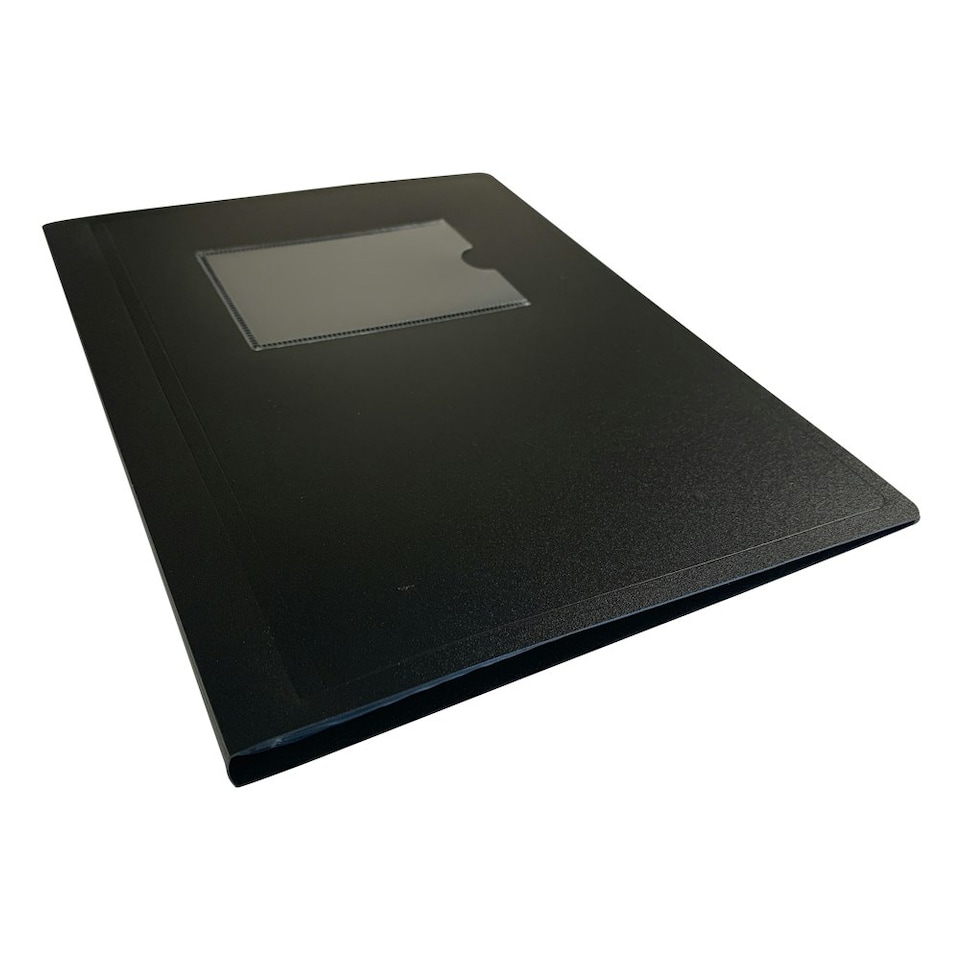 image 1 of A5 Black Flexible Cover 20 Pocket Display Book