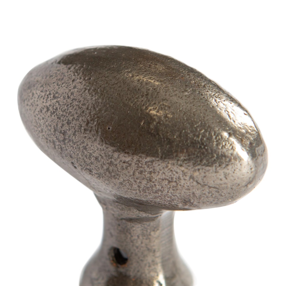 image 1 of Hammer & Tongs Oval Rim & Mortice Door Knob - W60mm - Raw | Grey | Raw