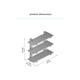 image 6 of Oliver Floating Shelves - 3 Tier Solid Wood Wall Shelf