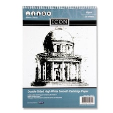 A4 90gsm 30 Sheets Spiral Sketch Pad by Icon