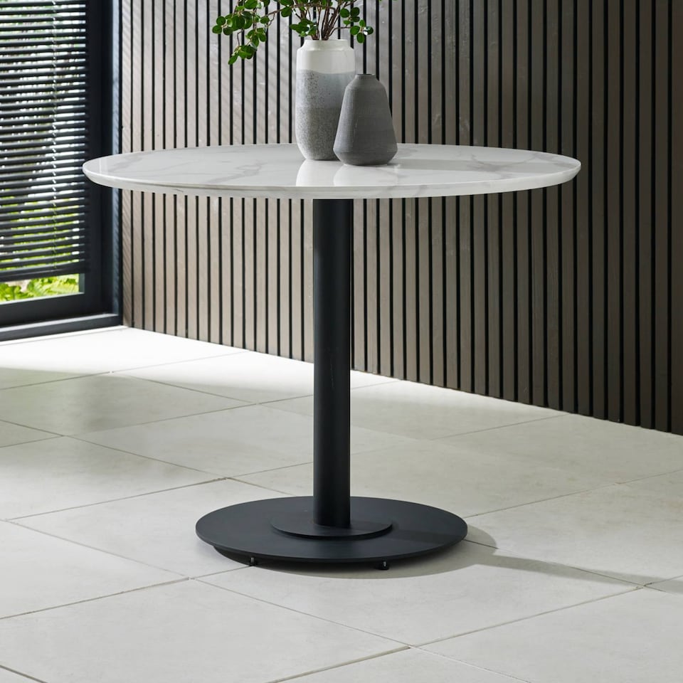 image 1 of Luca 100cm Round Dining Table White