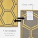 image 5 of Homescapes Outdoor Rug Luxury Waterproof Reversible, For Garden, Honeycomb | Yellow | Yellow