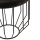 image 5 of Kensington Townhouse Hair On Hide Top Round Side Table Black