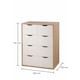 image 4 of Alton 3 plus 2 Drawer Bedroom Cabinet Bedside Chest Of Drawers Sonoma Oak & White