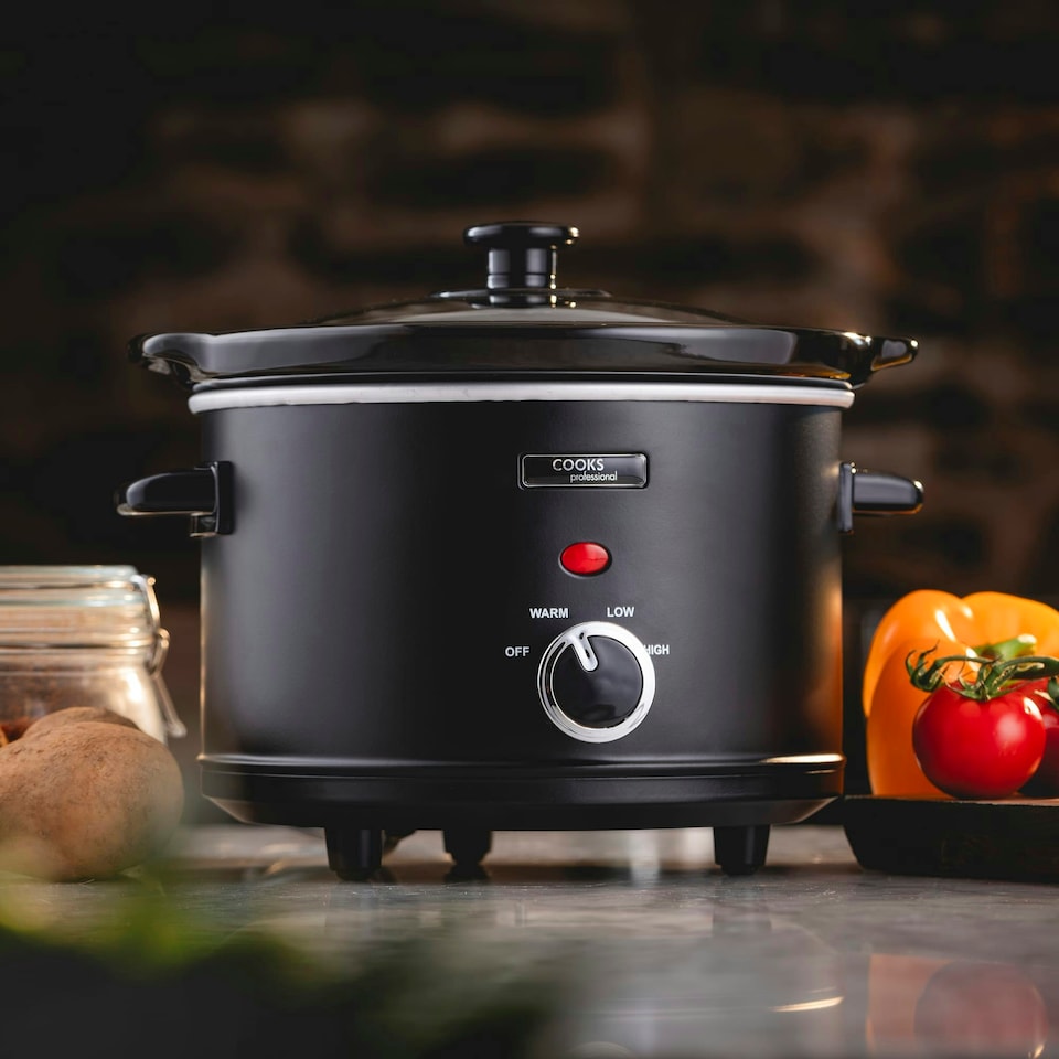 image 1 of Cooks Professional Slow Cooker | 2.5L | 2 Heat Settings plus Keep Warm Function | Removable Easy-Clean Ceramic Bowl