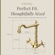 image 5 of Traditional French Classic Kitchen Sink Mono Mixer Tap | Copper | Brushed Brass | 1