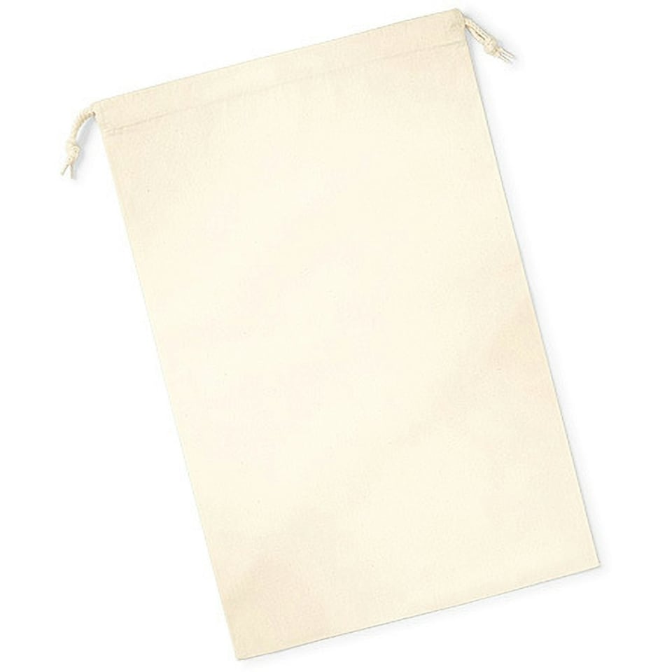 image 1 of Westford Mill Premium Cotton Stuff Bag - Natural - L Cream | L