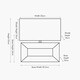 image 6 of Block White Ceramic Rectangular Table Lamp Cream | White