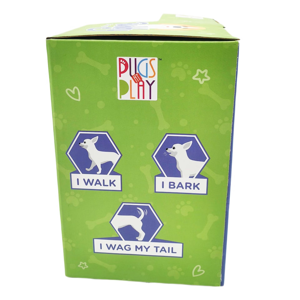 image 1 of Pugs at Play Buddy Interactive Walking Dog Plush Toy