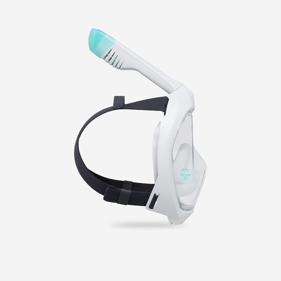 image 1 of Decathlon Adult Easybreath snorkelling surface mask grey