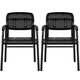 image 1 of Yaheetech 2pcs Office Reception Upholstered Chairs for Home & Office Black | Black