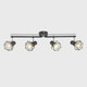image 3 of ValueLights Angus Spotlight 4 Way Grey Ceiling Bar Spotlight