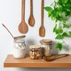 image 4 of Argon Tableware Wooden Clip Lid Storage Jars - 500ml - White Seal - Pack of 3