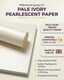 image 2 of Pack of 10 Pale Ivory Quarzo Paper - 120gsm Ivory