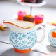 image 5 of Nicola Spring Hand-Printed Milk Jug - 300ml - Blue Blue