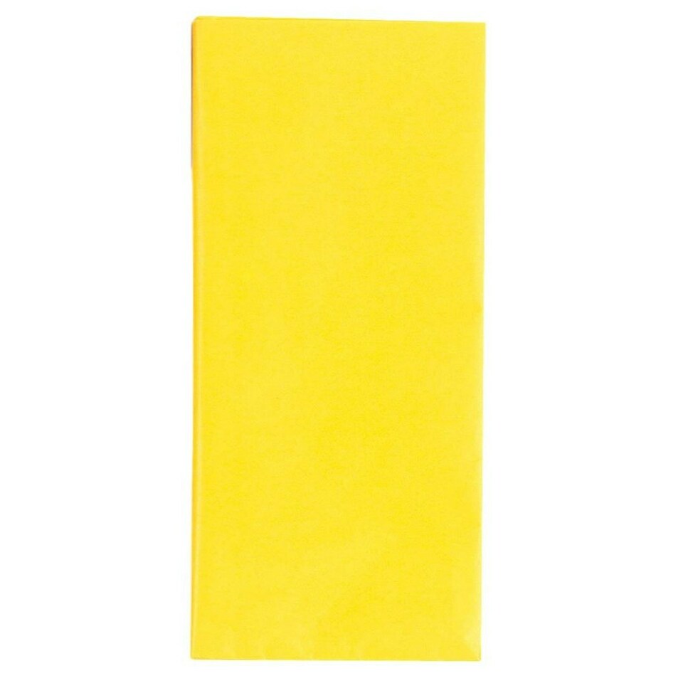 image 1 of Crepe Paper Yellow 1.5m x 50cm Sheet Art Craft Florists Gift Wrap Coloured Party