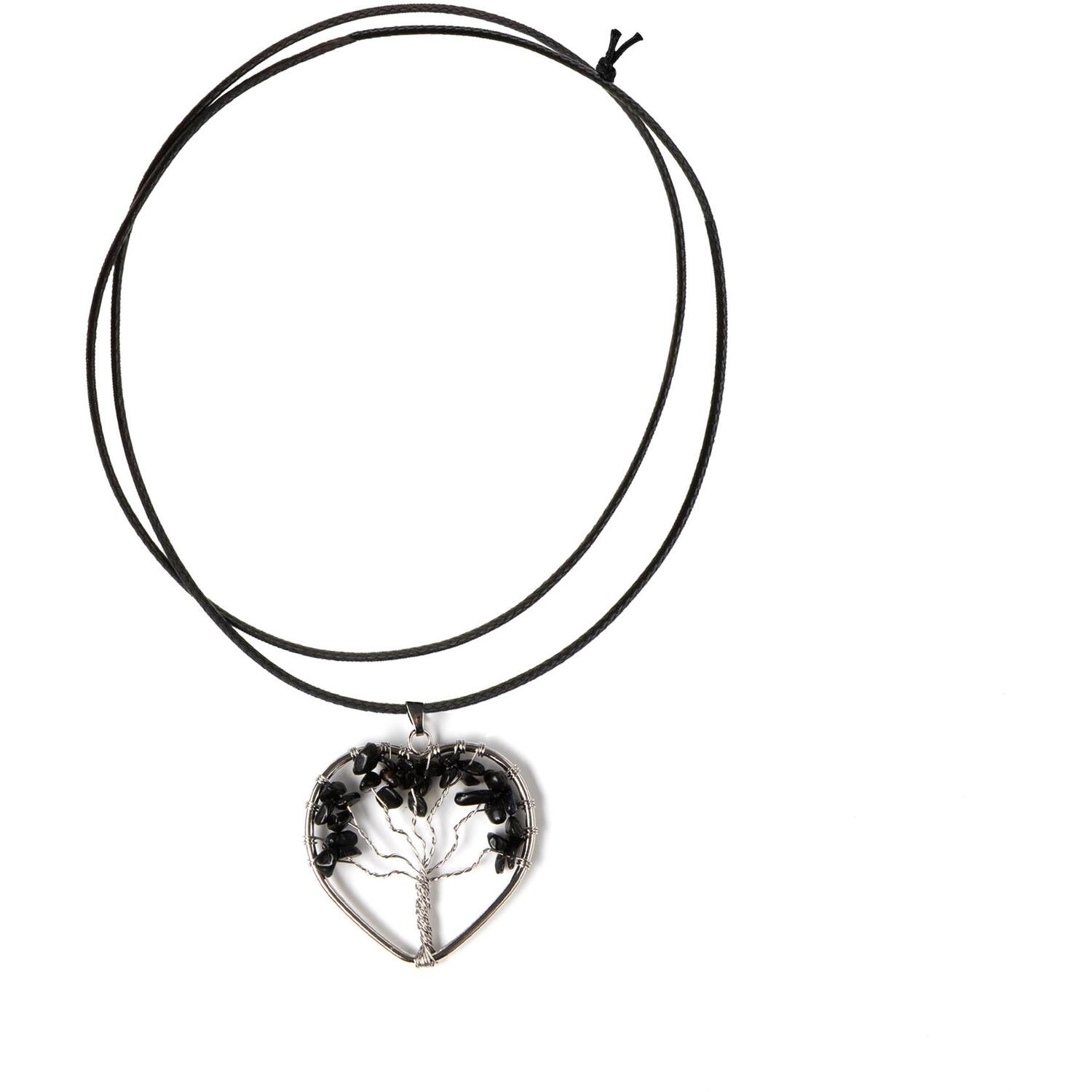 Myga Tree Life Pendants - Obsidian