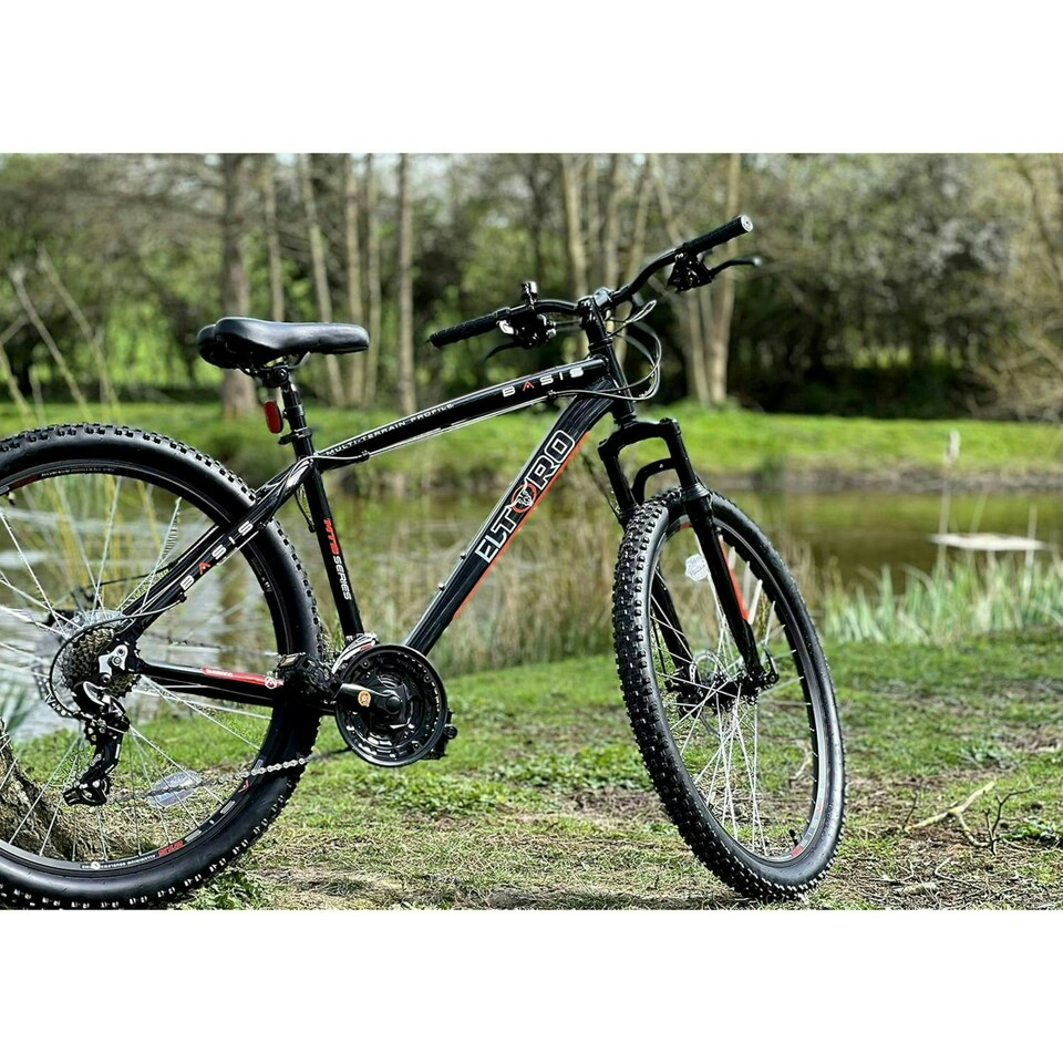 image 1 of Basis El Toro Hardtail Mountain Bike, 27.5in Wheel - Black/Red