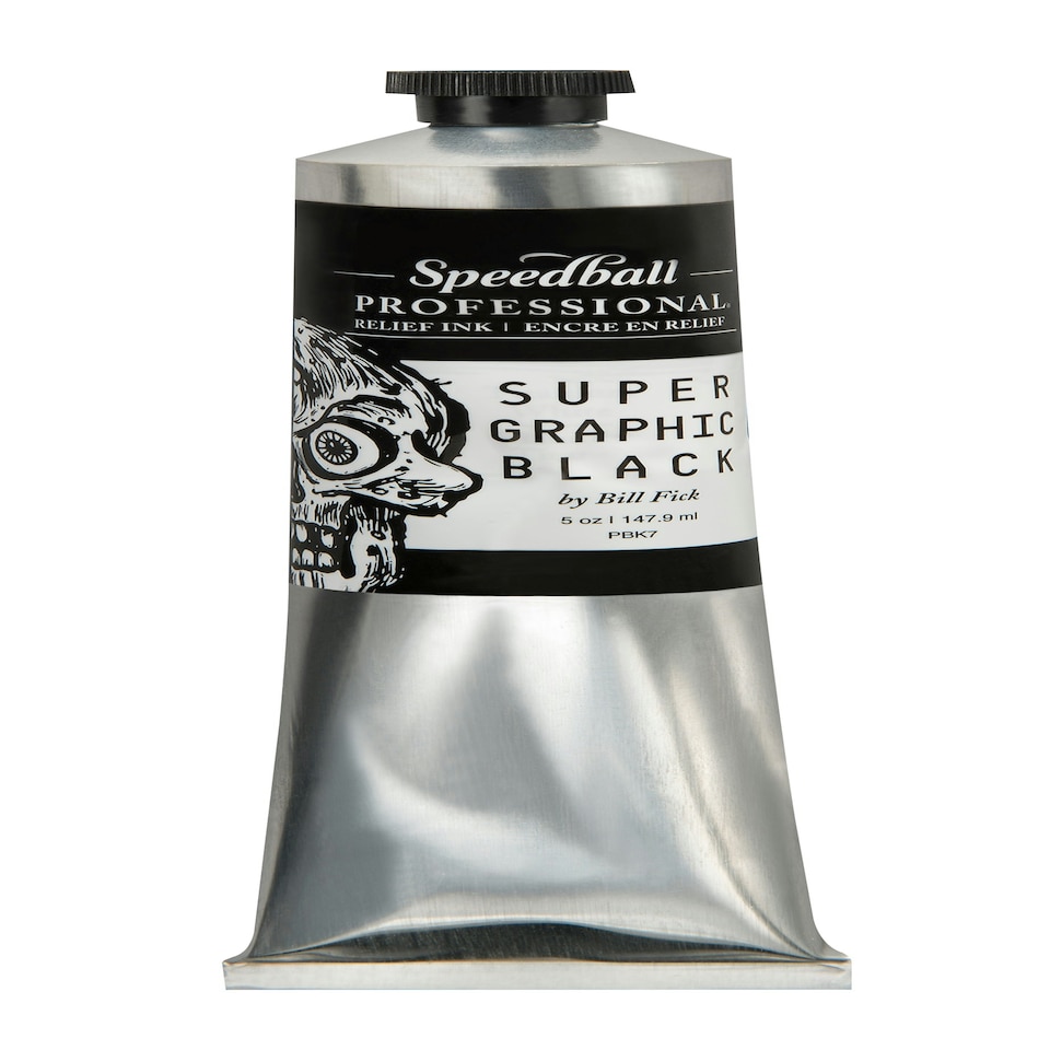 Speedball Professional Relief Ink, Supergraphic Black, 5oz