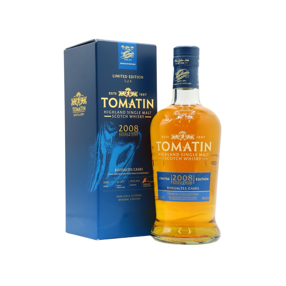 Tomatin - French Collection - Rivesaltes Cask Highland Single Malt Scotch 2008 12 year old Whisky
