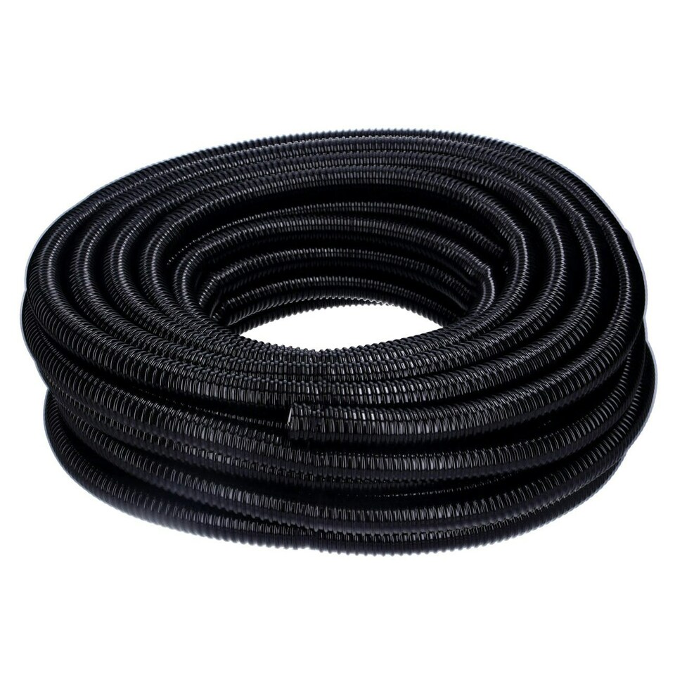 image 1 of 50mm Black Corrugated Flexible Pond Hose N/A | 15m