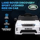 image 3 of AIYAPLAY Land Rover Discovery Sport Licensed Kids Electric Car, 12V Ride on Car with Remote Control, LED Lights, Music, Horn, for Ages 3-6 Years, White