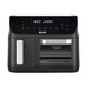 image 1 of Haden 12L Dual Air Fryer -  2400W Large Capacity Air Fryer with Dual Baskets, 10 One-Touch Cooking Functions, Sync Finish, Adjustable Timer and Temperature