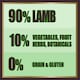 image 4 of AATU 90/10 Wet Dog Food in a Tin - Lamb (6x400g) - Grain Free Recipe - No Artificial Ingredients - Good for Low Maintenance Feeding