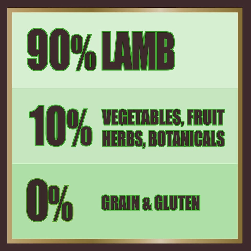 image 1 of AATU 90/10 Wet Dog Food in a Tin - Lamb (6x400g) - Grain Free Recipe - No Artificial Ingredients - Good for Low Maintenance Feeding