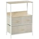 image 1 of HOMCOM 3 Drawer Storage Chest Unit Home w/ Shelves Home