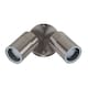 image 8 of ValueLights Silver Twin Spotlight Outdoor Garden IP44 Wired Wall Light