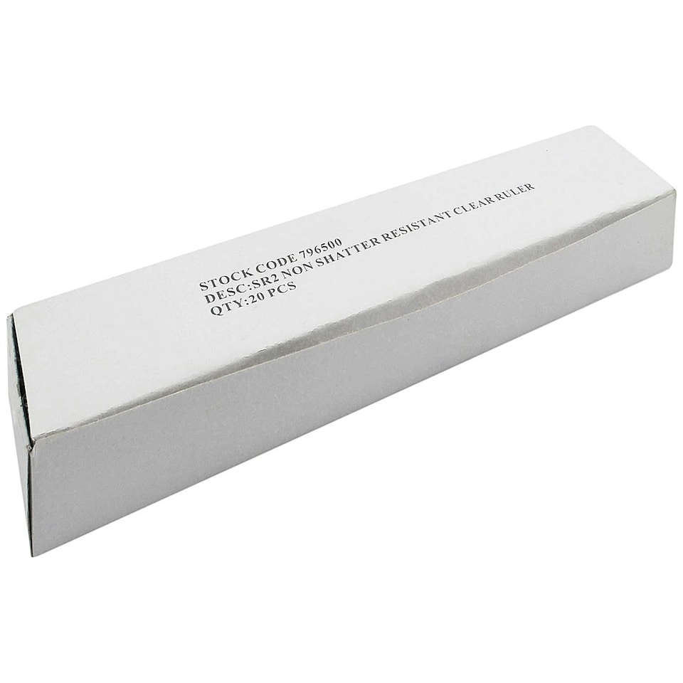 image 1 of Whitebox 300mm Ruler - Clear [Pack of 20]