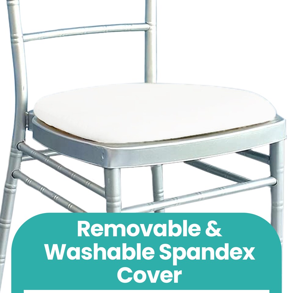 image 1 of Dining Seat Chair Covers Stretchable Spandex High-Back Slipcovers - 10pcs