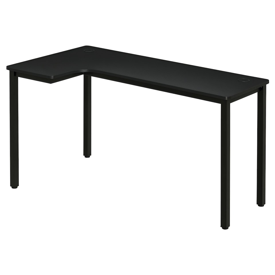 image 1 of L-Shaped Corner Desk Computer Workstation PC Gaming Desk 145 x 81 x 76cm Left