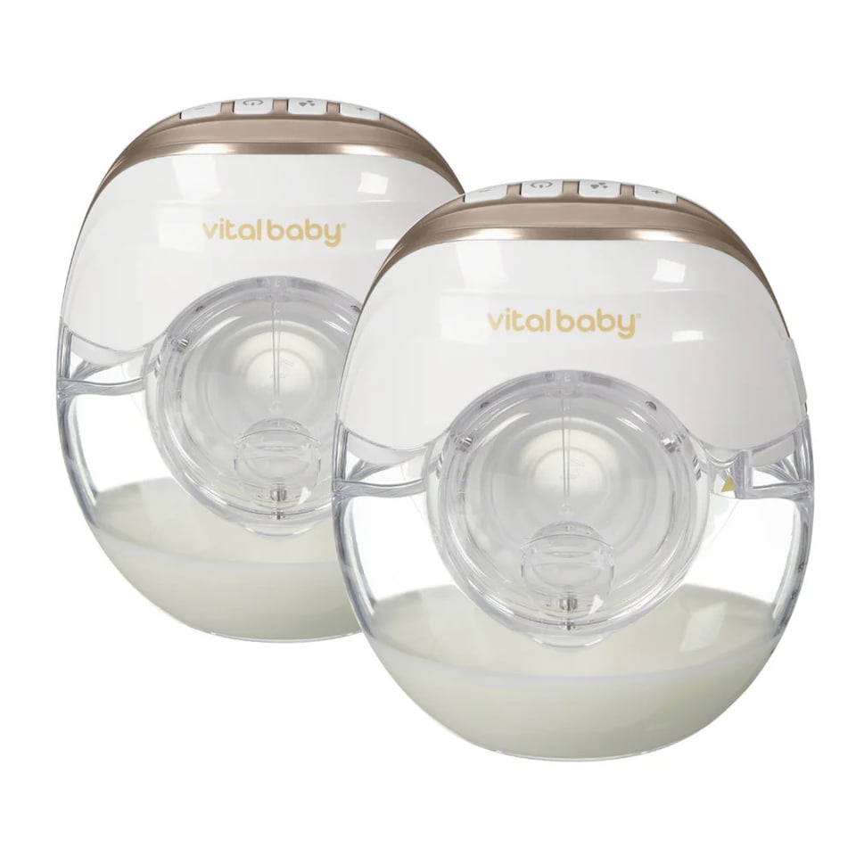 image 1 of Vital Baby Nurture double flow wearable pump | White | 2