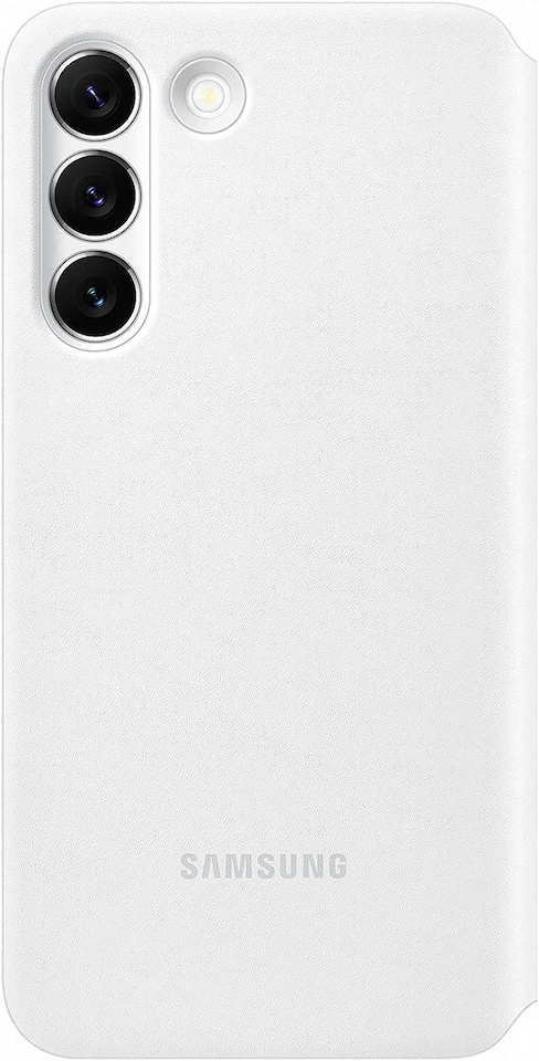 image 1 of Samsung Galaxy S22 Smart Clear View Cover White - EF-ZS901CWEGWW